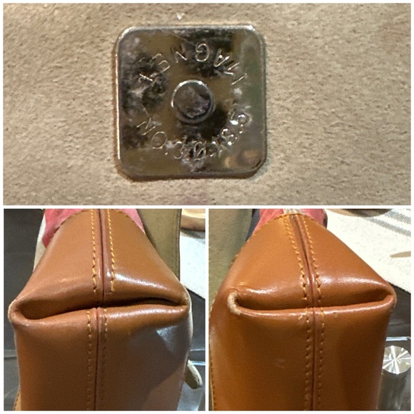 Authentic Fendi Multicolor Pequin Bag in Canvas & Leather, EUC. Rare Vintage! - Picture 14 of 16